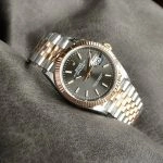 Premium Replica Uhr Rolex Datejust m126231-0013 Bicolor mit geriffelter Lünette 36mm