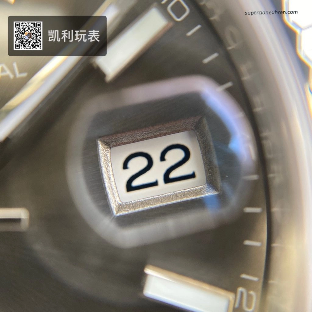 Super Clone Rolex Datejust 126334-0014 mit grauem Zifferblatt und geriffelter Lünette 41mm