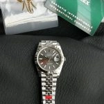 Super Clone Rolex Datejust 126334-0014 mit grauem Zifferblatt und geriffelter Lünette 41mm