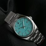 1:1 Super Clone Uhr Rolex Oyster Perpetual m126000-0006 mit türkisfarbenem Zifferblatt Edelstahl 36mm