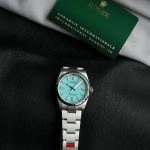 1:1 Super Clone Uhr Rolex Oyster Perpetual m126000-0006 mit türkisfarbenem Zifferblatt Edelstahl 36mm