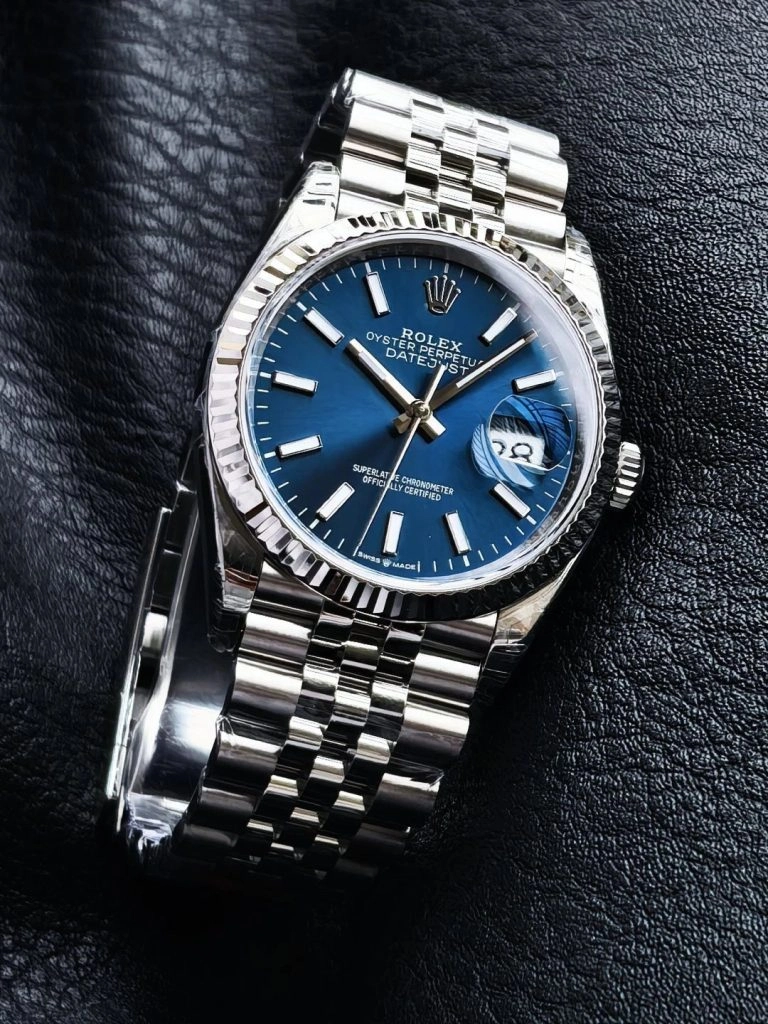 Premium Replica Uhr Rolex Datejust 126234 blaues Zifferblatt mit Jubilee-Band 36mm