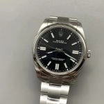 Premium Replica Uhr Rolex Oyster Perpetual 124300 schwarzes Zifferblatt Edelstahlband 41mm