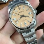 Premium Replica Uhr Rolex Oyster Perpetual 41 m134300-0007 in Sandbeige 41 mm