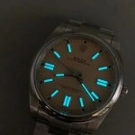 Premium Replica Uhr Rolex Oyster Perpetual 41 m134300-0007 in Sandbeige 41 mm