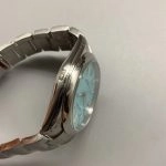 Premium Replica Uhr Rolex Oyster Perpetual 124300 mit türkisfarbenem Zifferblatt und Edelstahlband 41 mm