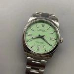 Premium Replica Uhr Rolex Oyster Perpetual 41 M134300-0006 mit grünem Zifferblatt 41mm