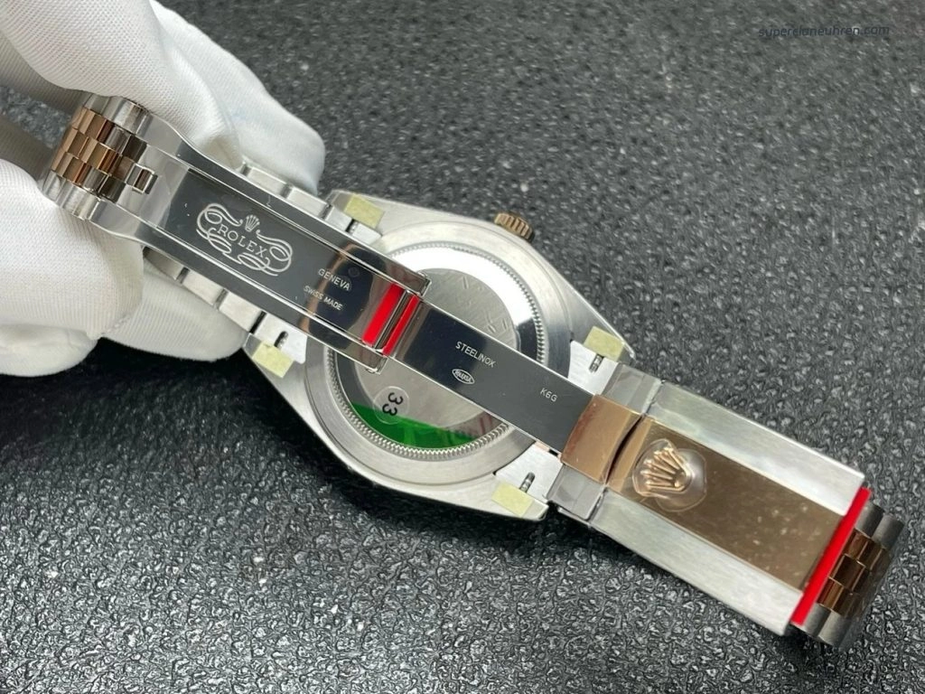 Super Clone Rolex Datejust m126301-0016 mit grünem Zifferblatt und Roségold 41mm