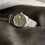 Premium Replica Uhr Rolex Datejust m126234-0055 grünes Palmblatt-Zifferblatt 36mm