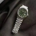 Premium Replica Uhr Rolex Datejust m126234-0055 grünes Palmblatt-Zifferblatt 36mm