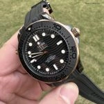 Premium Replica Uhr Omega Seamaster Diver 300M 210.62.44.20.01.001 Keramikgehäuse Roségold 43,5 mm