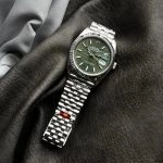 Premium Replica Uhr Rolex Datejust m126234-0047 mit grünem Palmenblatt-Zifferblatt 36mm