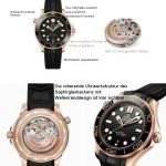 Premium Replica Uhr Omega Seamaster Diver 300M 210.62.42.20.01.002 Roségold Schwarze Keramiklünette 42mm