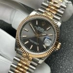Super Clone Rolex Datejust 126231-0013 Stahl-Roségold graues Zifferblatt 36 mm