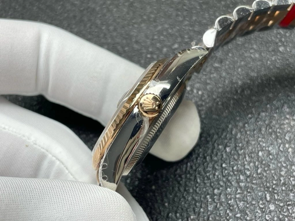 Super Clone Rolex Datejust 126231-0013 Stahl-Roségold graues Zifferblatt 36 mm