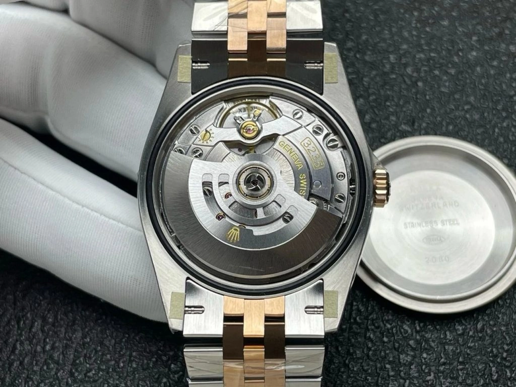 Super Clone Rolex Datejust 126231-0013 Stahl-Roségold graues Zifferblatt 36 mm