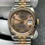 Super Clone Rolex Datejust 126231-0027 Roségold Champagner 36mm