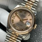 Super Clone Rolex Datejust 126231-0027 Roségold Champagner 36mm