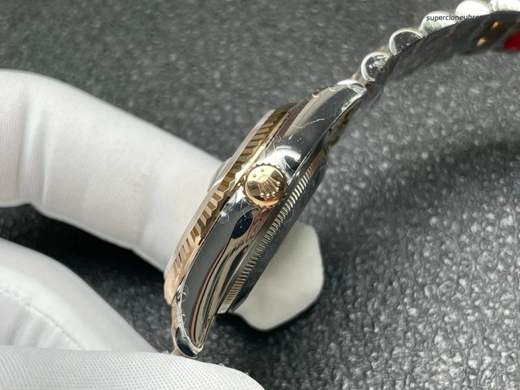 Super Clone Rolex Datejust 126231-0027 Roségold Champagner 36mm