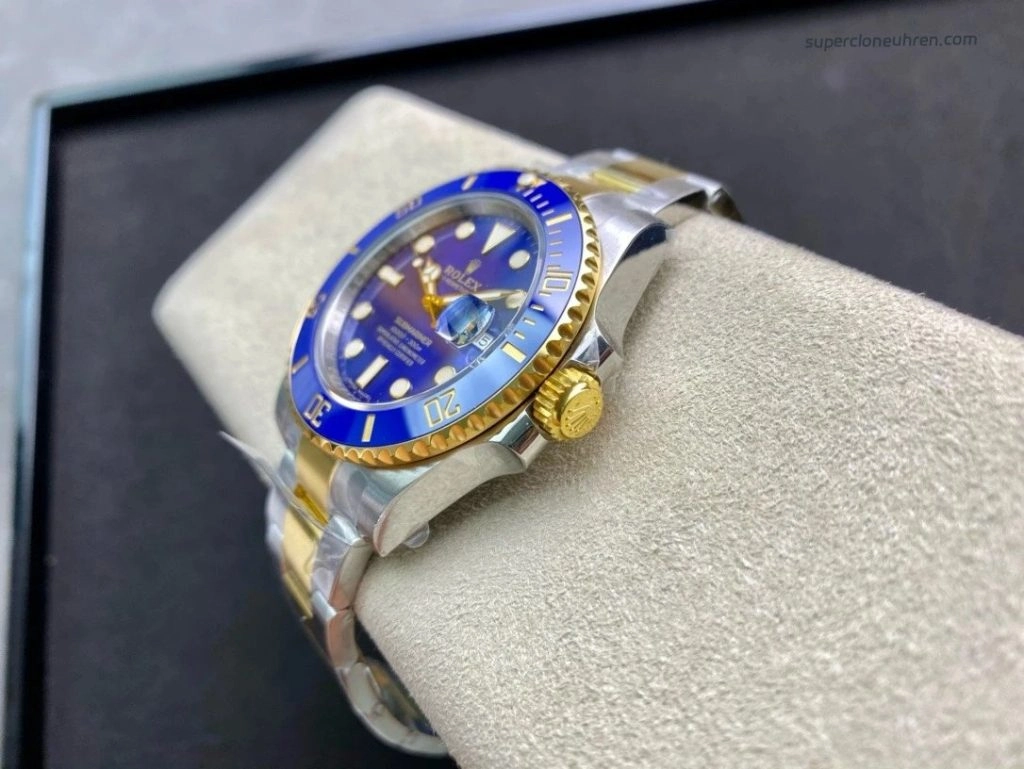 Super Clone Rolex Submariner 116613LB-0005 Bicolor Blau 40mm