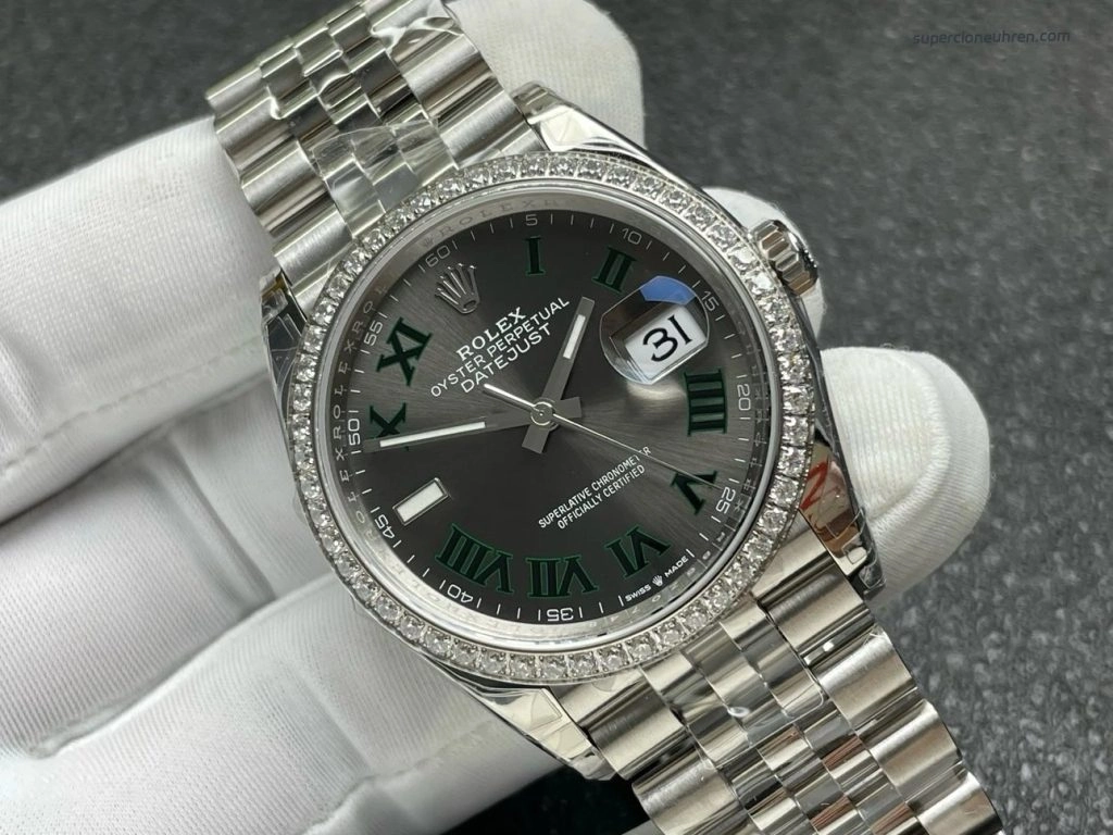 Premium Replica Uhr Rolex Datejust m126284rbr-0037 mit Diamantlünette 36mm