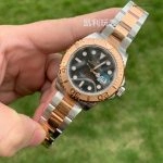 1:1 Super Clone Uhr Rolex Yacht-Master 116621-0002 Schwarz Zifferblatt Bicolor 40mm