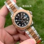 1:1 Super Clone Uhr Rolex Yacht-Master 116621-0002 Schwarz Zifferblatt Bicolor 40mm