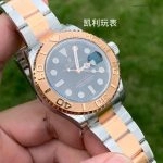 1:1 Super Clone Uhr Rolex Yacht-Master 116621-0002 Schwarz Zifferblatt Bicolor 40mm