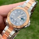 1:1 Super Clone Uhr Rolex Yacht-Master 116621-0002 Schwarz Zifferblatt Bicolor 40mm