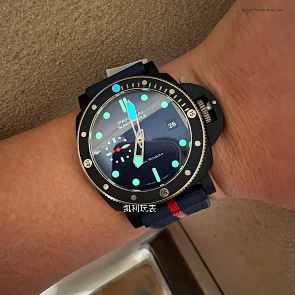 Premium Replica Uhr Panerai Submersible PAM01466 Titan-Keramik 47mm