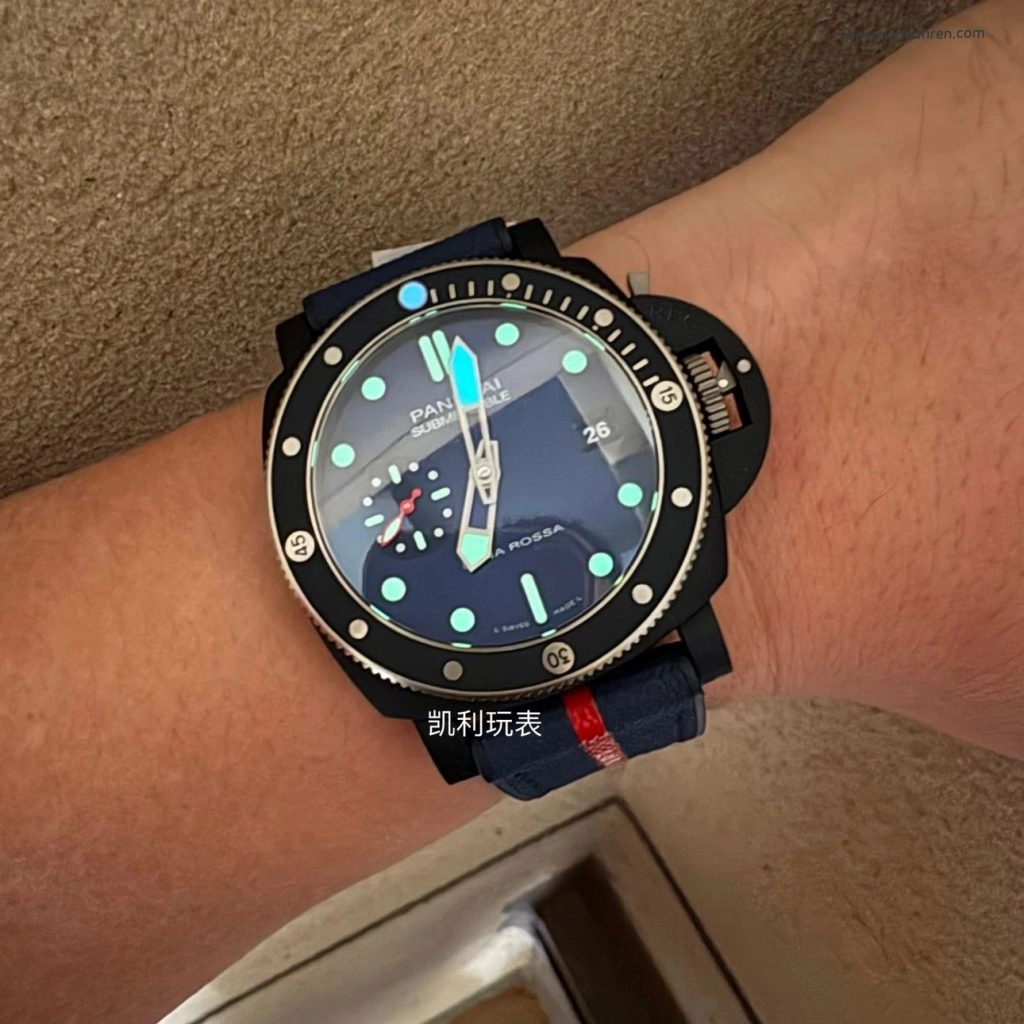 Premium Replica Uhr Panerai Submersible PAM01466 Titan-Keramik 47mm