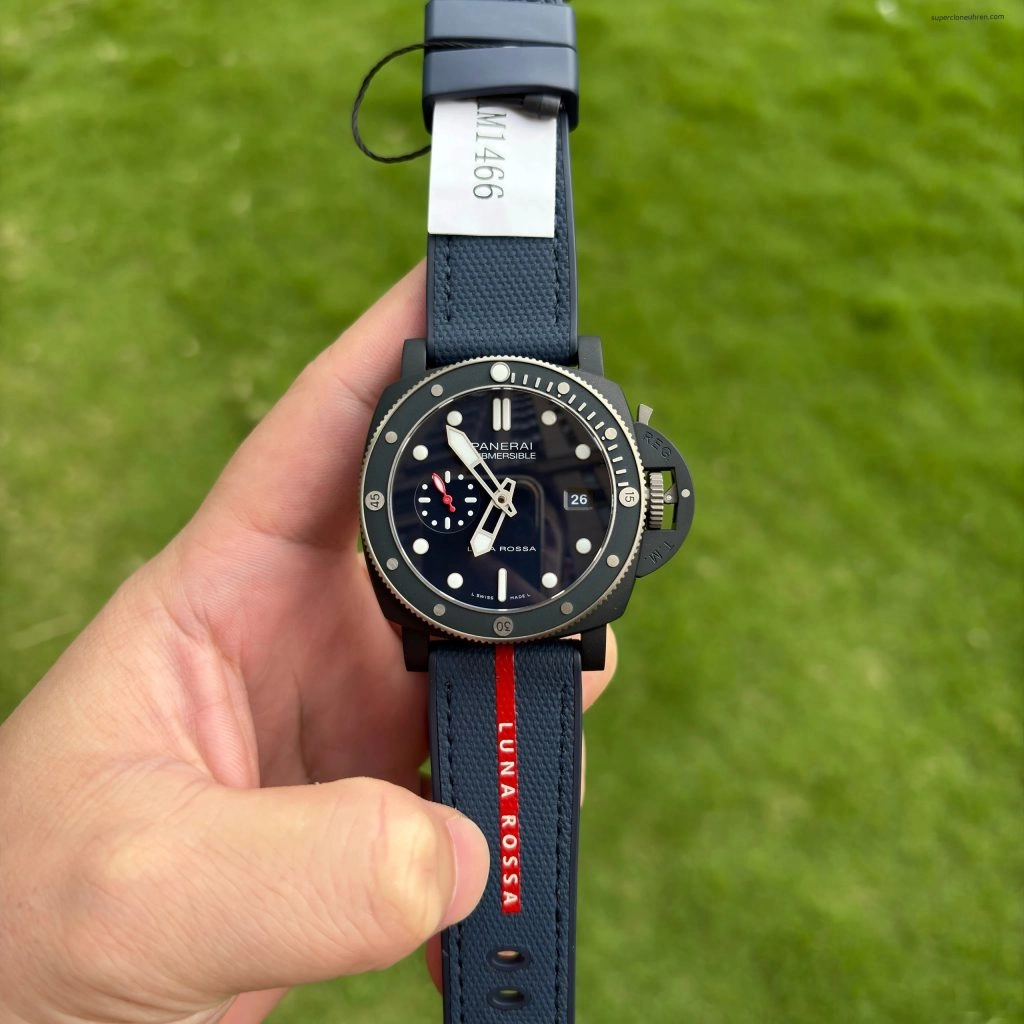 Premium Replica Uhr Panerai Submersible PAM01466 Titan-Keramik 47mm