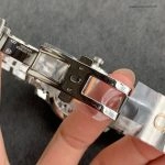 Super Clone Omega De Ville 431.10.41.21.02.001 silbernes Zifferblatt mit blauem Sekundenzeiger 41mm