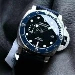 Premium Replica Uhr Panerai Submersible PAM01289 aus mattiertem Edelstahl 44mm