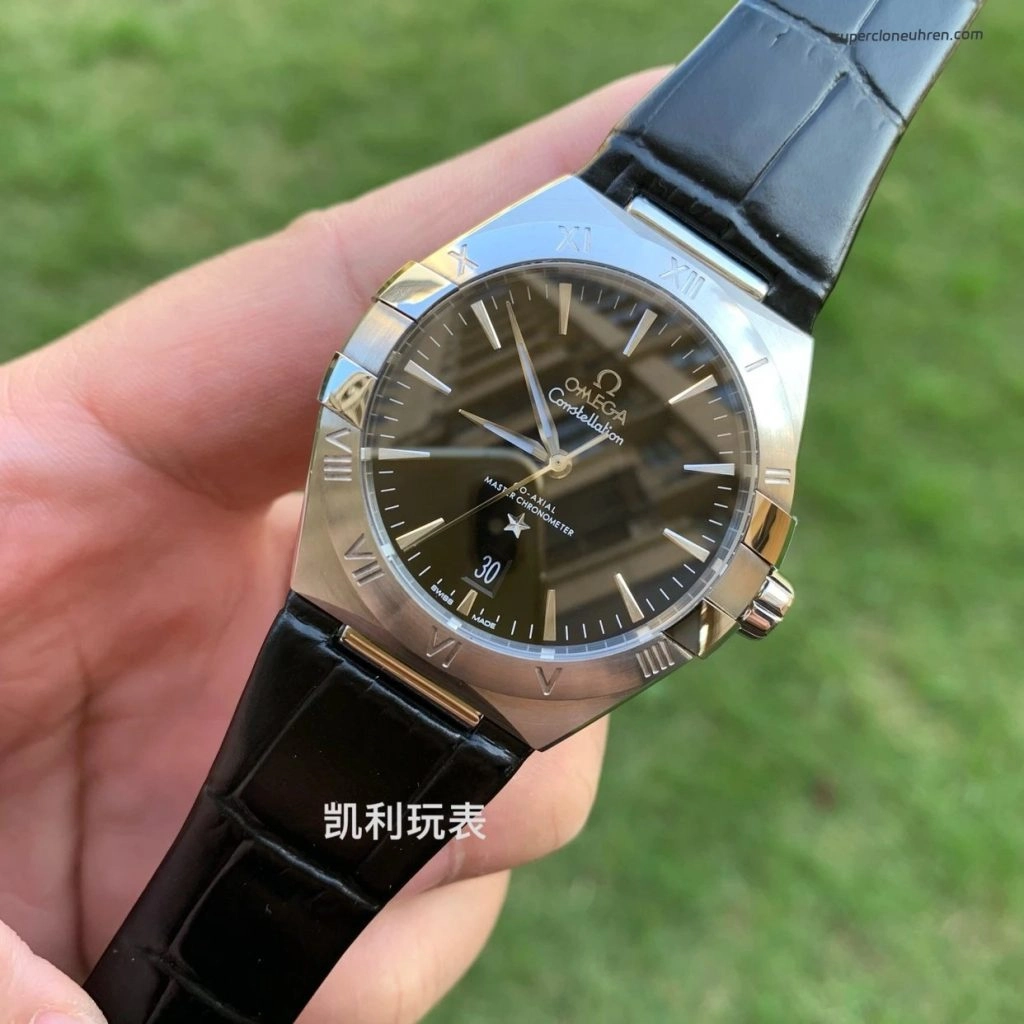 Premium Replica Uhr Omega Constellation 131.13.39.20.01.001 Edelstahl mit römischen Ziffern 39mm