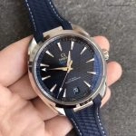 Premium Replica Uhr Omega Seamaster Aqua Terra 220.12.41.21.03.001 blaues Zifferblatt mit Kautschukband 41mm