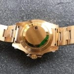 Super Clone Rolex Submariner 116618LN-97208 schwarzes Zifferblatt Gelbgold 40mm