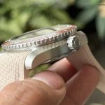 Premium Replica Uhr Omega Seamaster Planet Ocean 215.32.44.21.09.001 Edelstahl mit beigem Armband 43,5mm