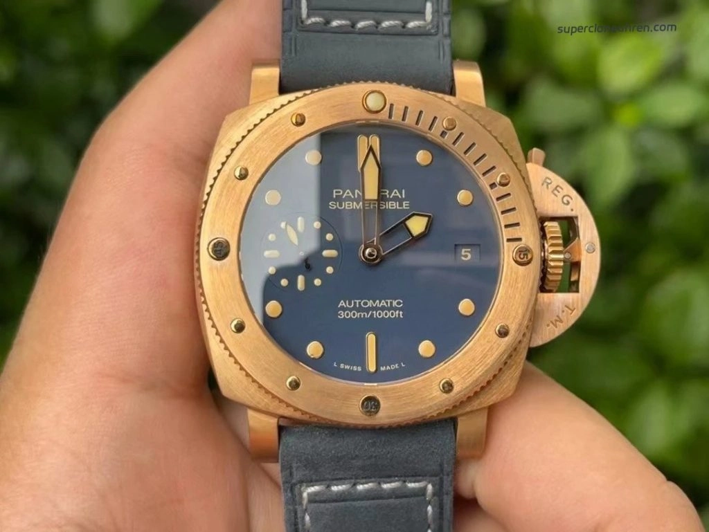 Super Clone Panerai Submersible PAM01074 Bronze 42mm