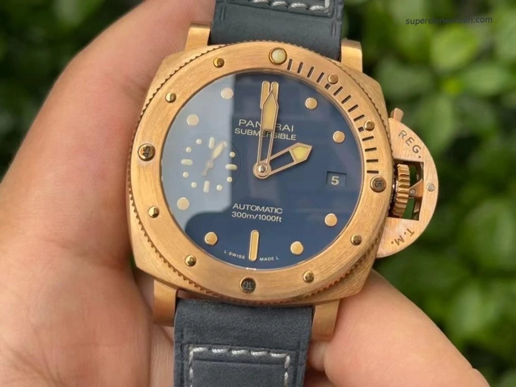 Super Clone Panerai Submersible PAM01074 Bronze 42mm
