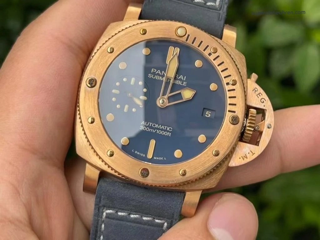 Super Clone Panerai Submersible PAM01074 Bronze 42mm