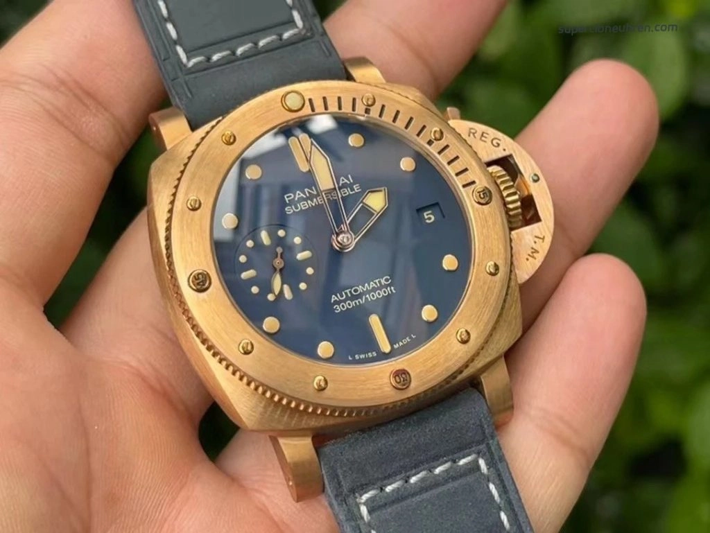 Super Clone Panerai Submersible PAM01074 Bronze 42mm