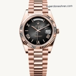 Premium Replica Uhr Rolex Day-Date m228235-0055 Roségold mit grauem Verlaufzifferblatt 40mm
