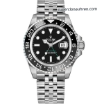 Super Clone Rolex GMT-Master II 126710GRNR-0003 Oystersteel mit schwarzer Lünette 40 mm
