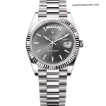 Premium Replica Uhr Rolex Day-Date m228239-0060 graues Zifferblatt 40 mm