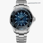 Premium Replica Uhr Omega Seamaster Planet Ocean Ultra Deep 215.30.46.21.03.002 blaues Zifferblatt 45,5 mm