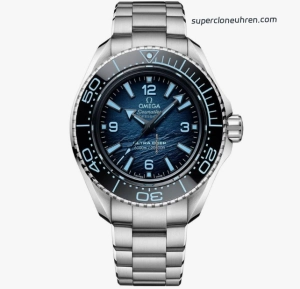 Premium Replica Uhr Omega Seamaster Planet Ocean Ultra Deep 215.30.46.21.03.002 blaues Zifferblatt 45,5 mm