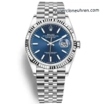 Premium Replica Uhr Rolex Datejust 126234 blaues Zifferblatt mit Jubilee-Band 36mm