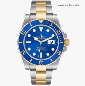 Super Clone Rolex Submariner 116613LB-0005 Bicolor Blau 40mm