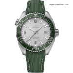 Premium Replica Uhr Omega Seamaster Planet Ocean 215.32.44.21.06.001 grün-graues Zifferblatt 43,5 mm